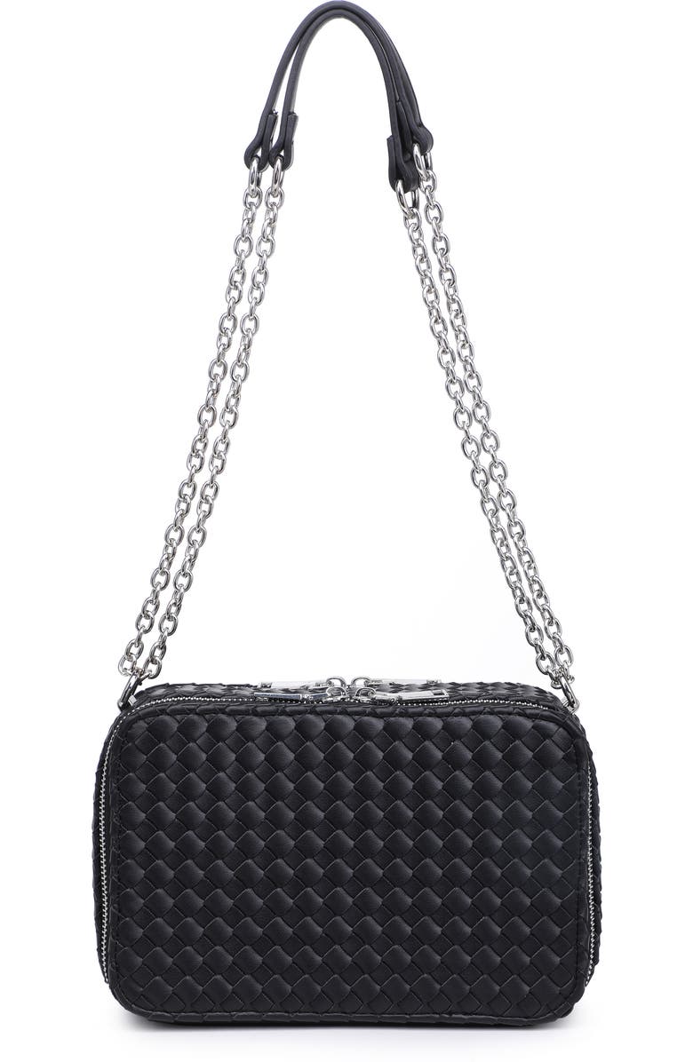 URBAN EXPRESSIONS HANDBAGS Chain Strap Woven Shoulder Bag, Alternate, color,