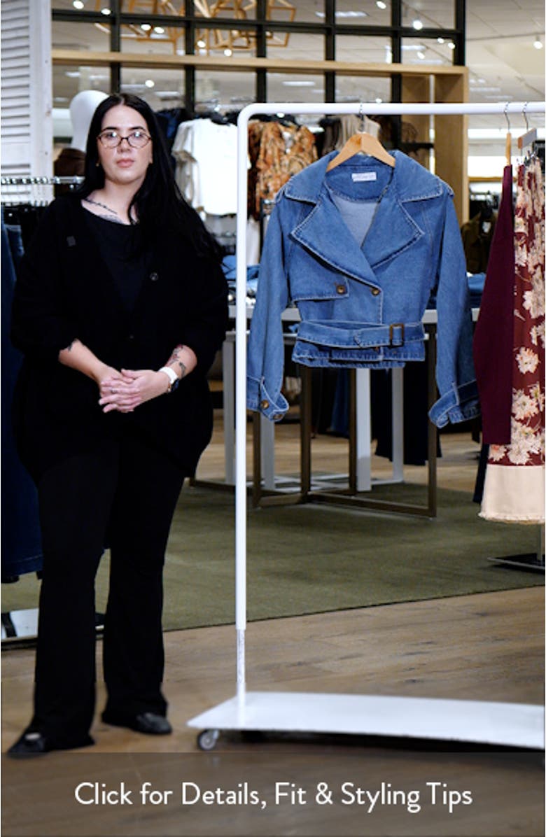 Westwood Double Breasted Crop Denim Jacket, sales video thumbnail