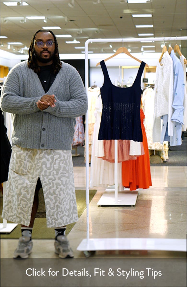 Ellen Mixed Stitch Pointelle Sweater Tank, sales video thumbnail