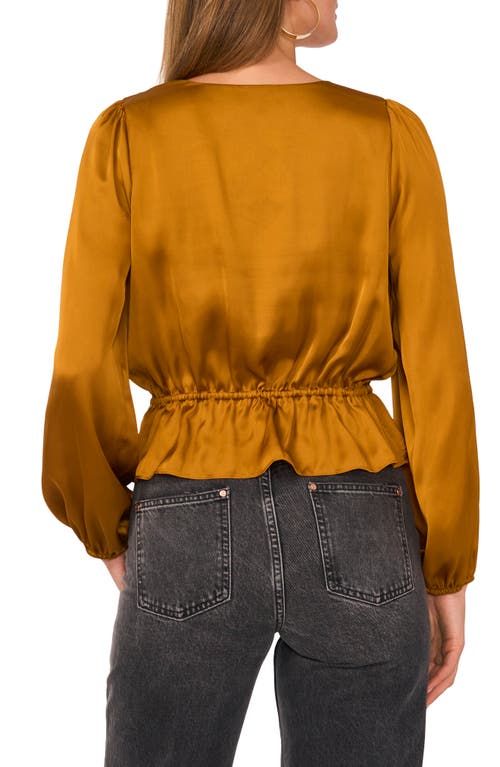 1.state V Neck Peplum Top In Cathay Spice