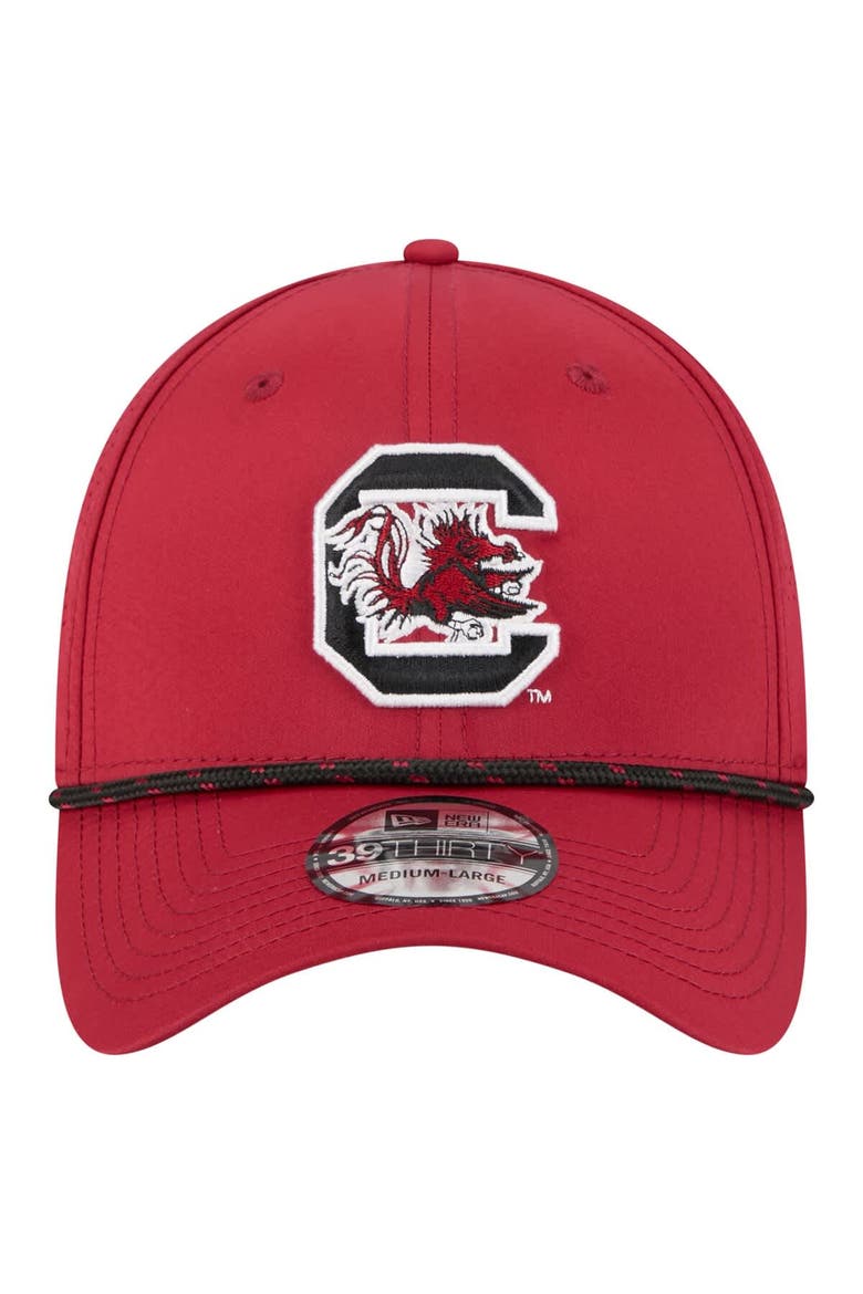 Men's New Era  Garnet South Carolina Gamecocks Rope 39THIRTY Flex Hat, Alternate, color, Garnet