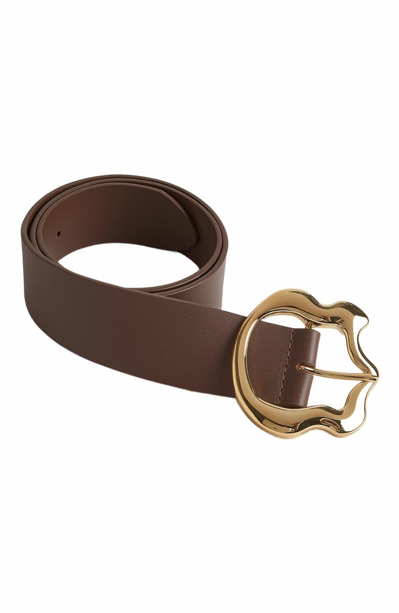 Cynthia Rowley Signature Buckle Belt, Main, color, Brown