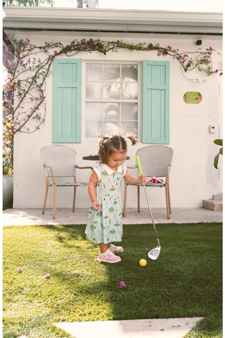 Kids' Gopher It Magnetic Polo Dress, Alternate, color, BLUE