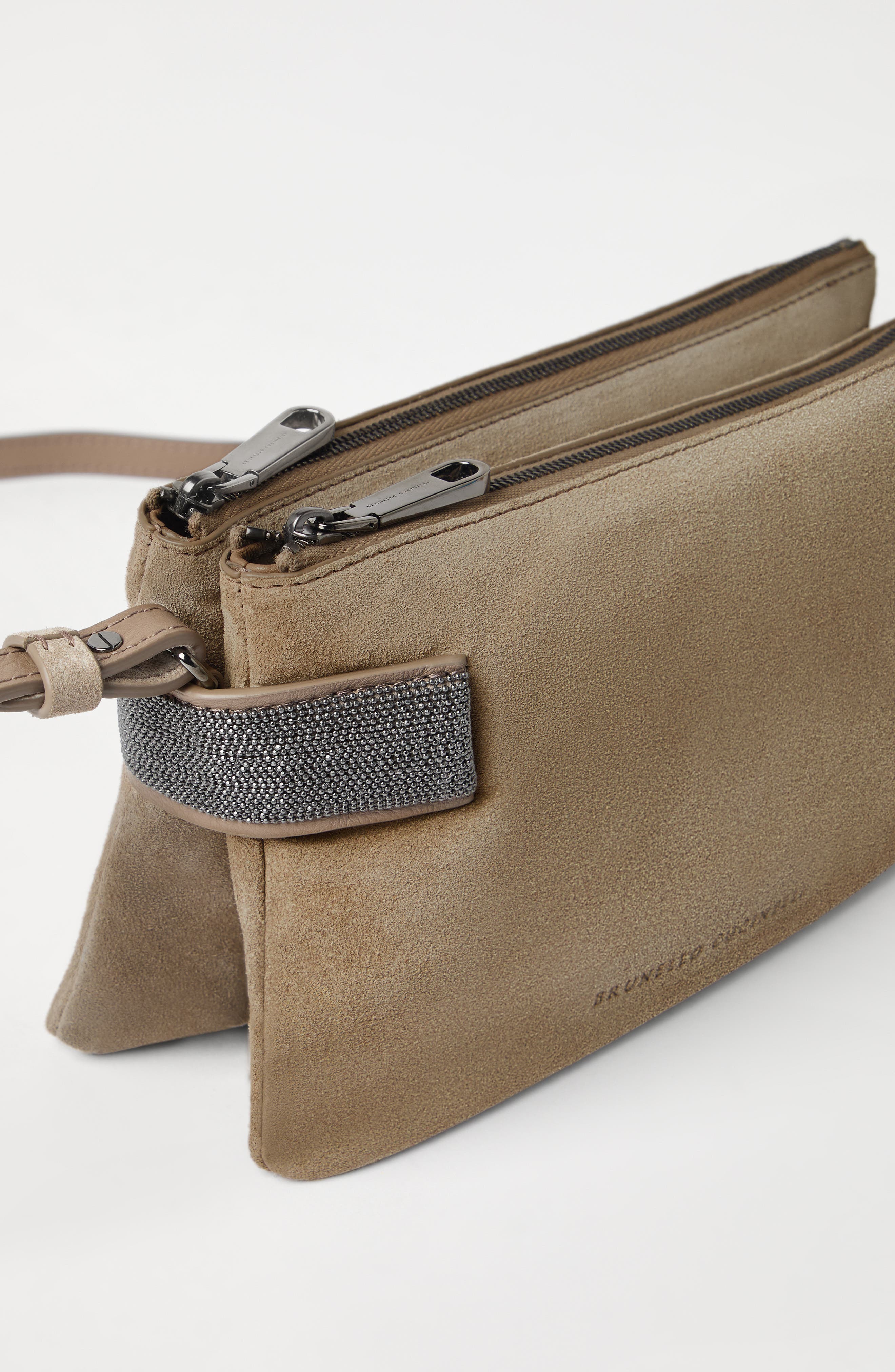 Brunello Cucinelli Essence mini shoulder bag, Alternate, color, Warm Beige