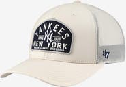 '47 Men's '47 Cream New York Yankees Leland Adjustable Trucker Hat
