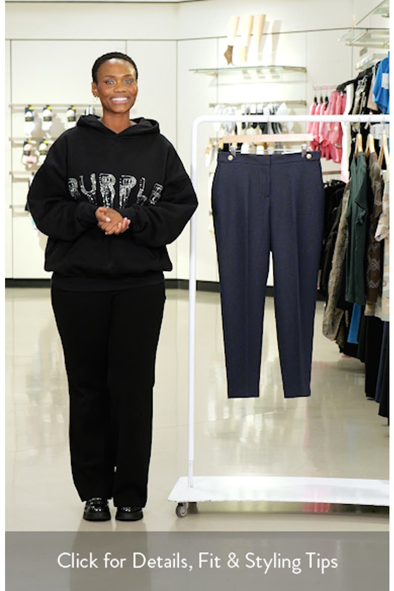 Lily Mini Check Tapered Pants video