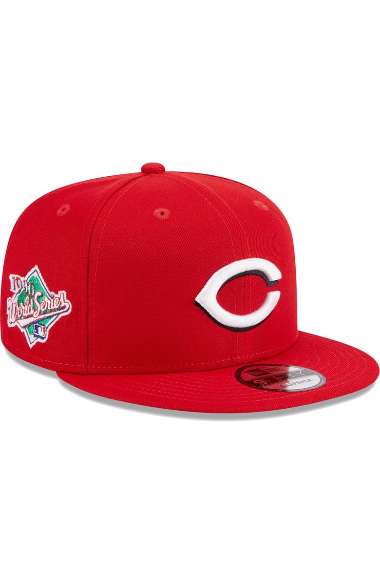 New Era Men's New Era Red Cincinnati Reds 1990 World Series Side Patch ...