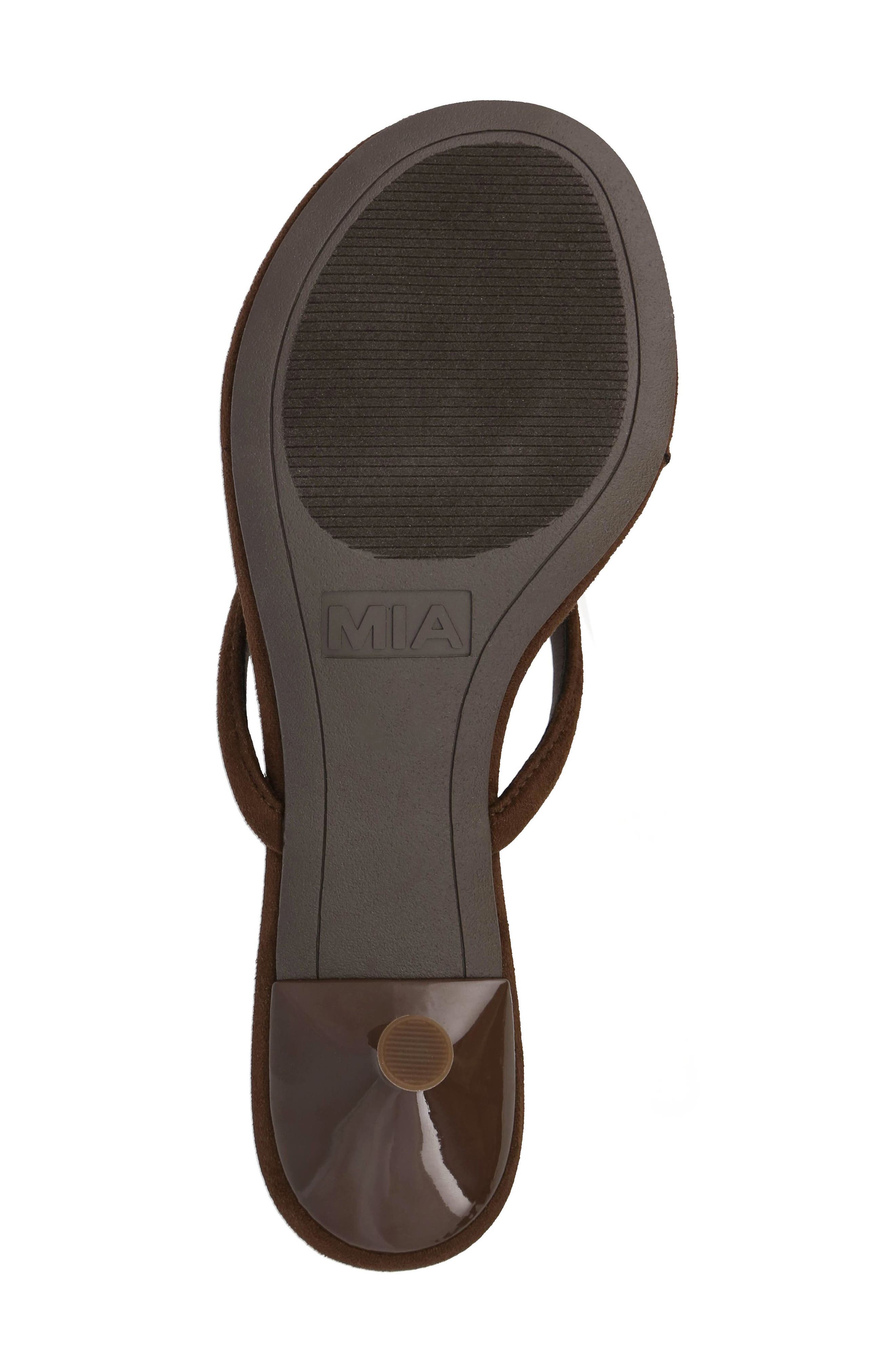 MIA Farren Kitten Heel Flip Flop, Alternate, color, Chocolate