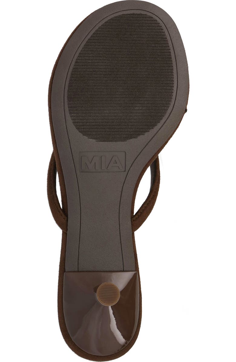 MIA Farren Kitten Heel Flip Flop, Alternate, color, Chocolate