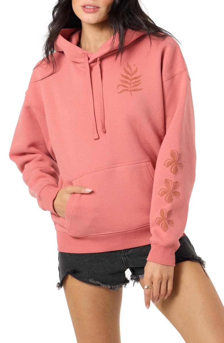 O'Neill Stamp Relaxed Hoodie, Main, color, Canyon Rose