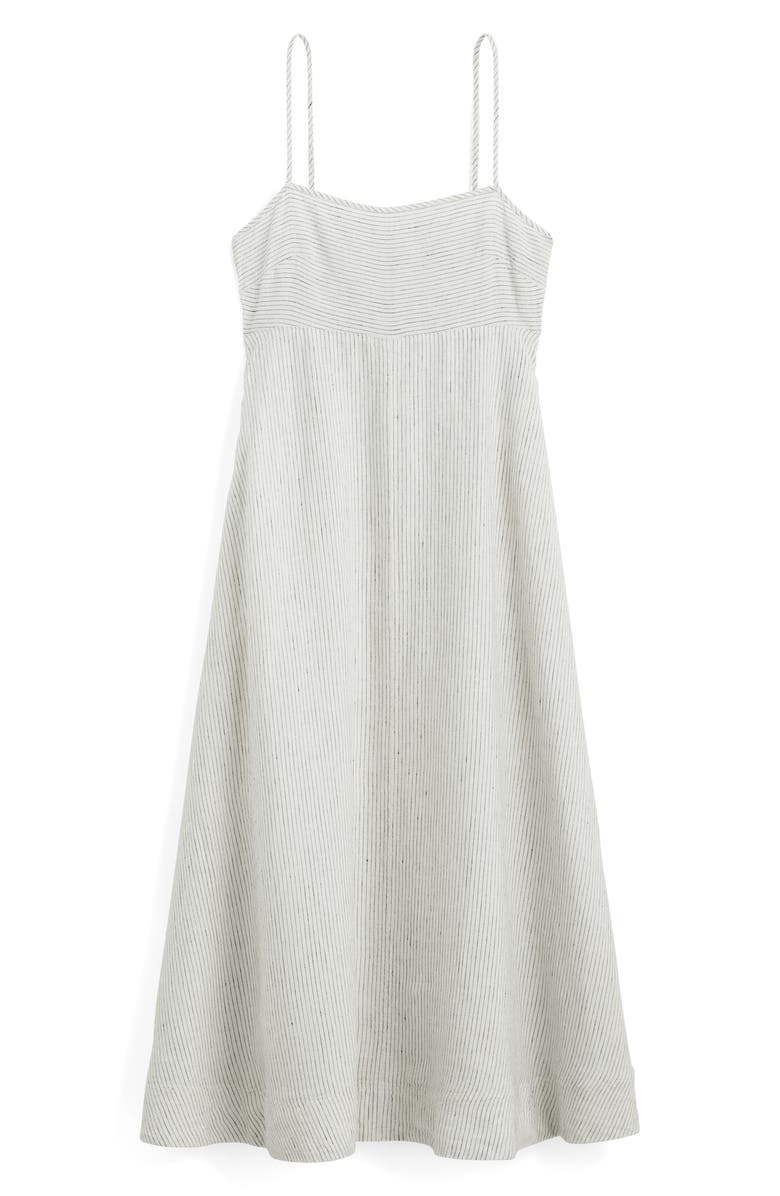 Madewell Stripe Empire Waist Midi Sundress, Alternate, color, Lighthouse