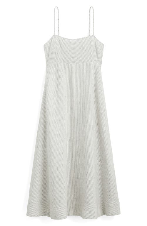 Madewell Striped Empire-waist Midi Dress