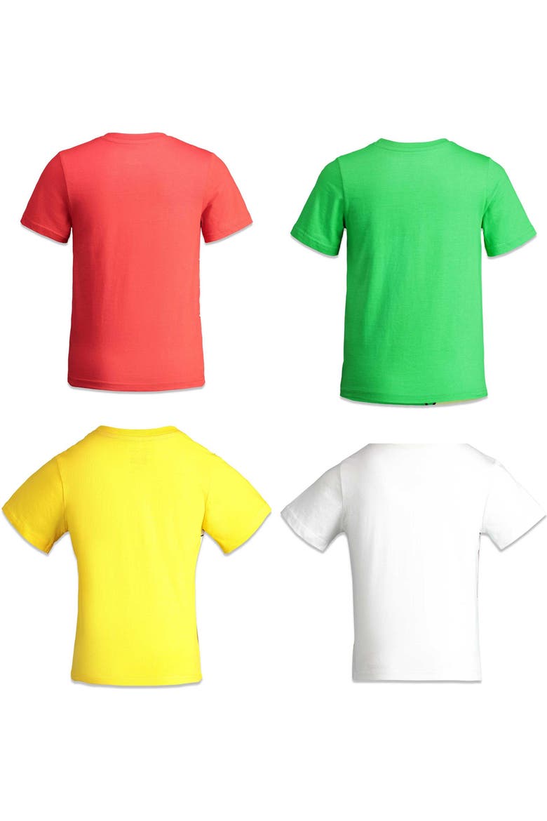 Toy Story 4-Pack Short Sleeve T-Shirts, Alternate, color, Woody Buzz Multi