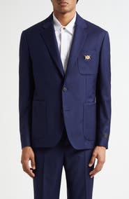 Versace Medusa Biggie Wool Plain Weave Sport Coat