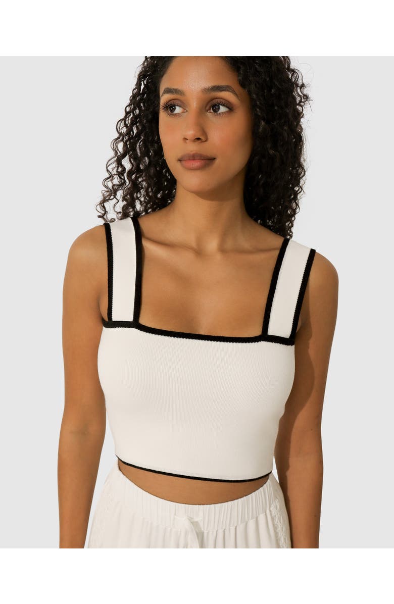 Belle & Bloom Forevermore Knitted Top, Main, color, White