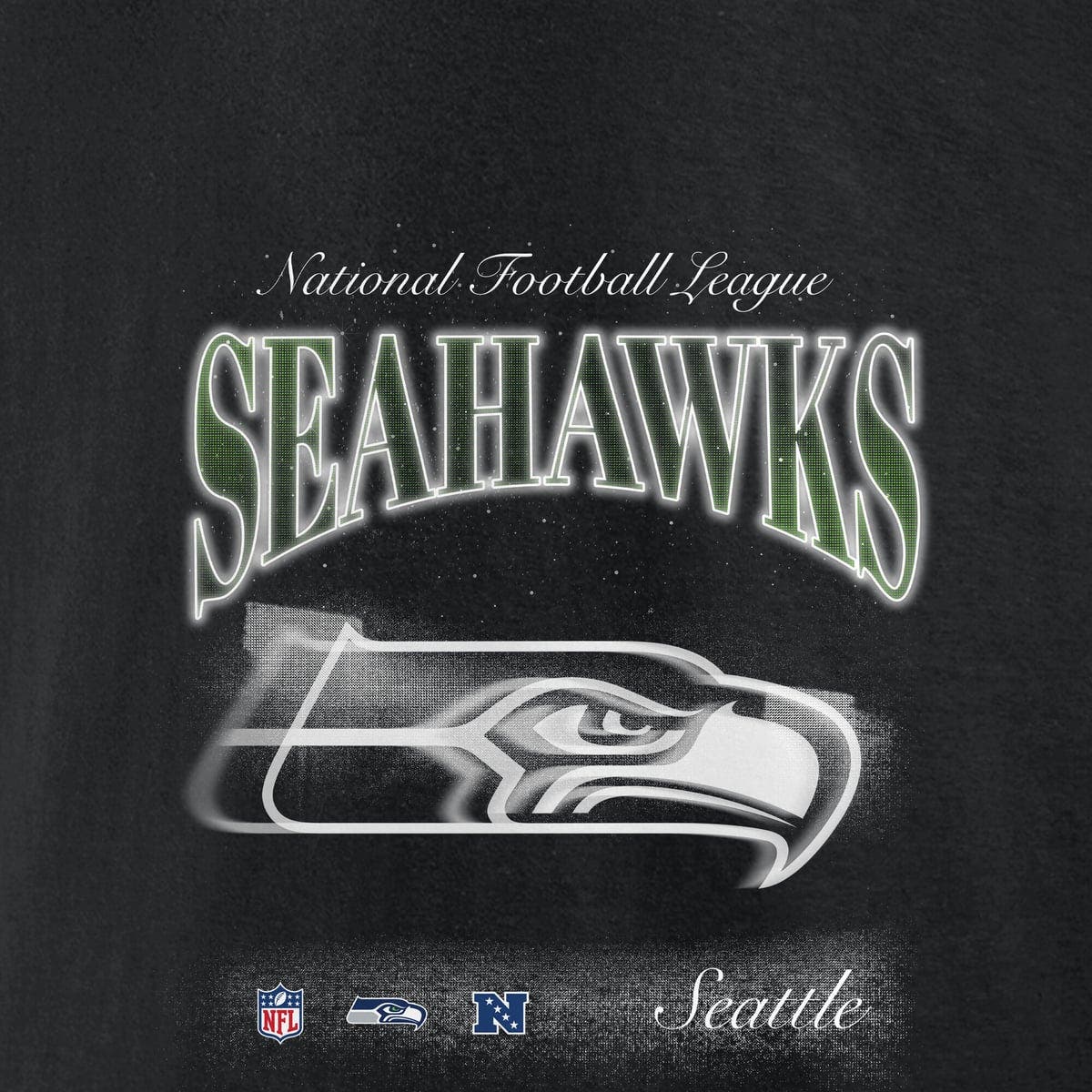 FANATICS Men's Fanatics Black Seattle Seahawks Nightfall Long Sleeve ...