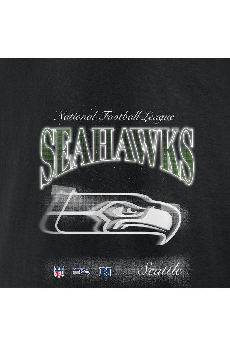 Men's Fanatics Black Seattle Seahawks Nightfall Long Sleeve Fleece Hoodie, Alternate, color, Black