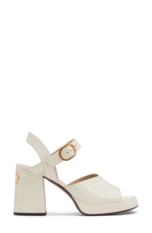 Valentino Sandalo Con Plateau Fawcette In Vitello Abrasivato 100mm