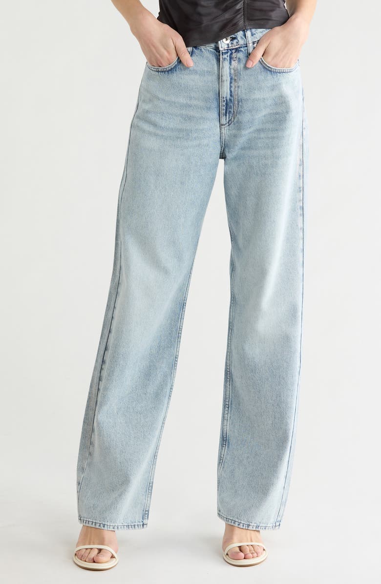 rag & bone Shannon High Waist Straight Leg Jeans, Main, color, Palmer