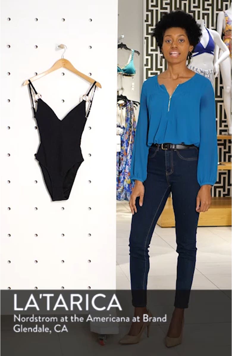 Plunge One-Piece Swimsuit, sales video thumbnail