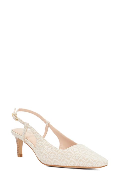 Dancing Slingback Kitten Heel Pump (Women)