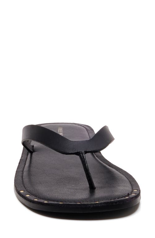 Free People Sona Thong Sandals Black In Black