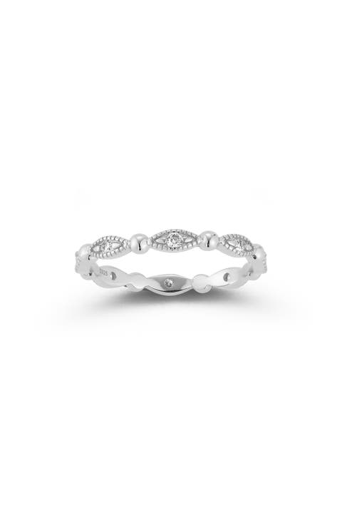 Moissanite Stackable Band Ring