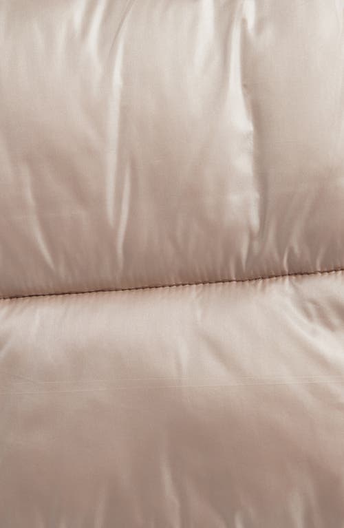 Bcbg Missy Nylon Puffer Coat In Metallic