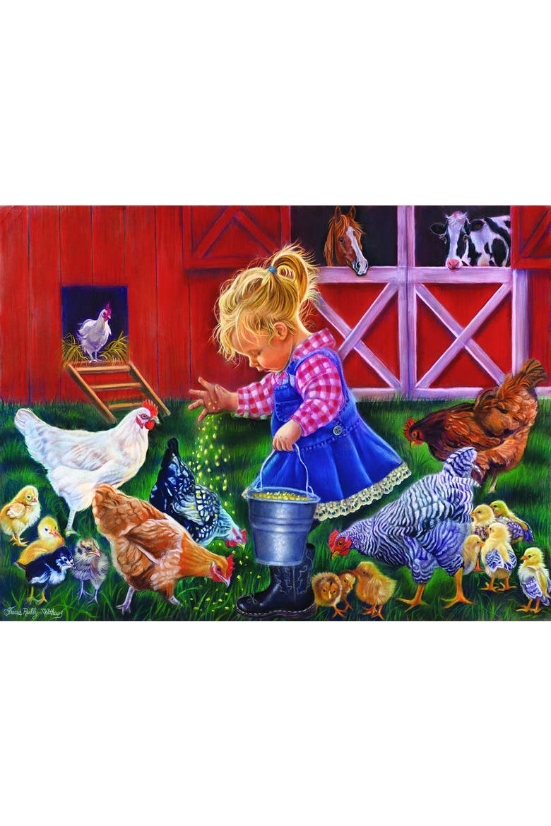 Little Farm Girl 500 piece Jigsaw Puzzle for Adults, Alternate, color, Multicolor
