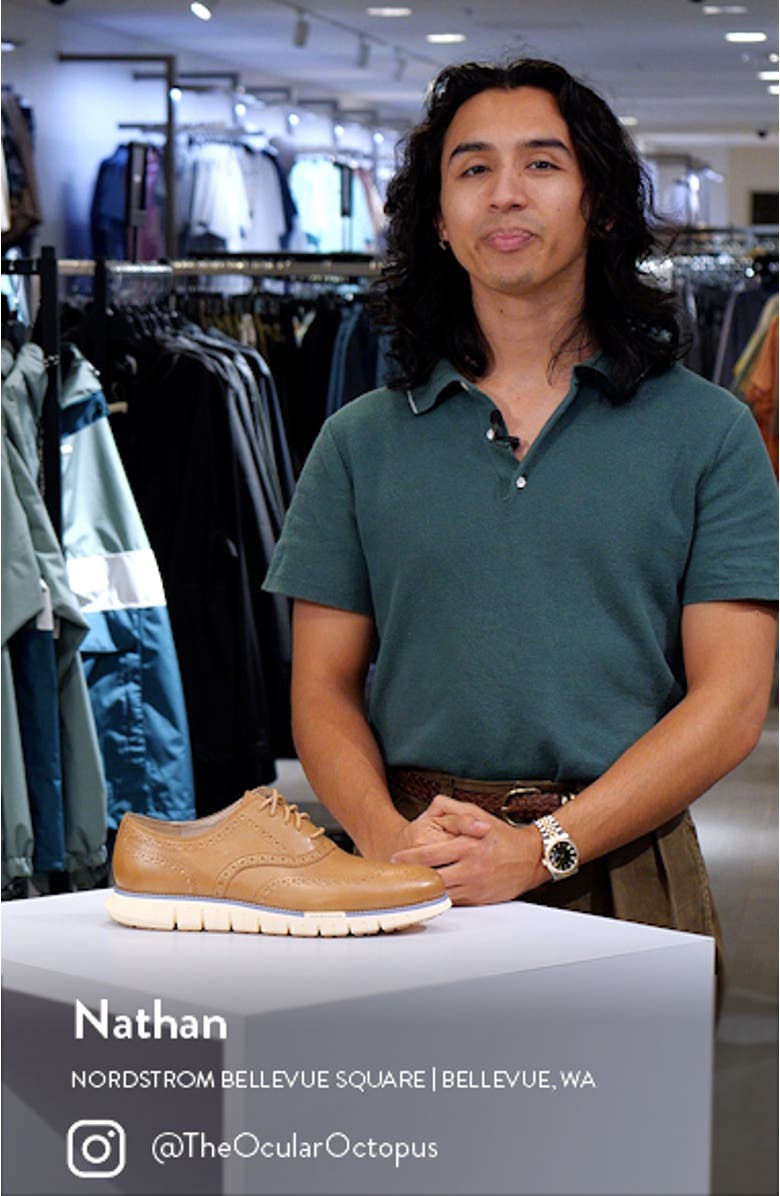 ZERØGRAND Remastered Wingtip Derby Sneaker, sales video thumbnail