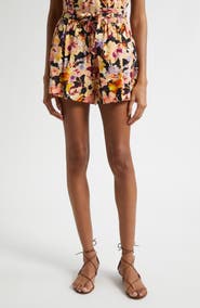 Ulla Johnson Rowan Floral Cotton Shorts