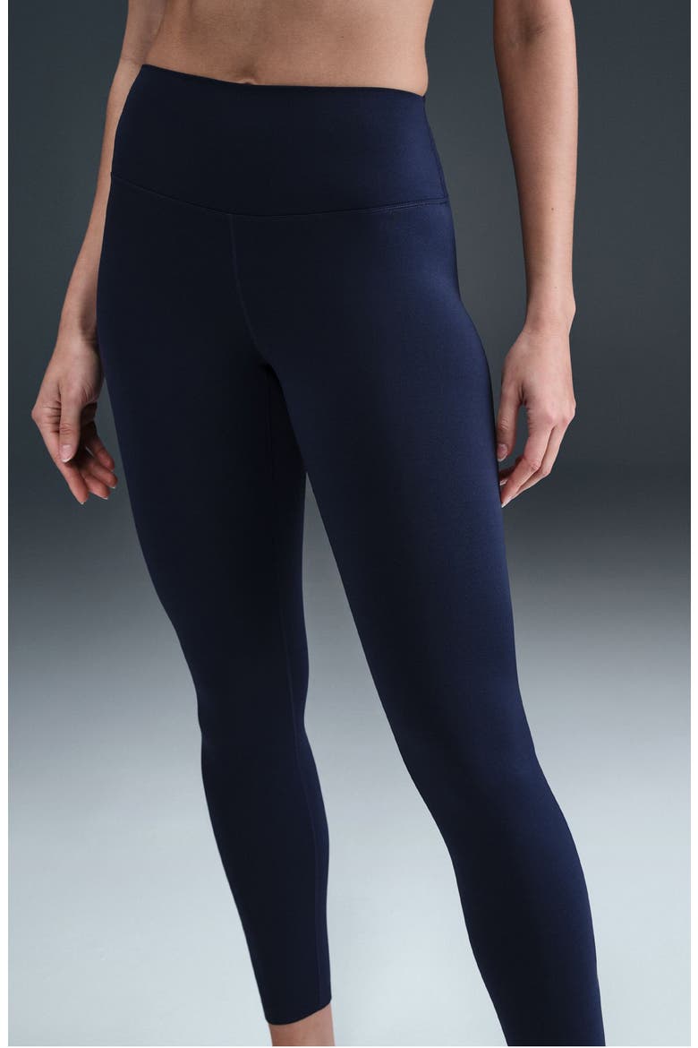 Therma-FIT High Waist Leggings, Alternate, color, MIDNIGHT NAVY