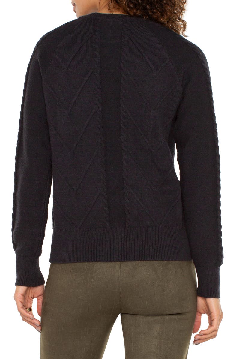 Liverpool Los Angeles Mix Stitch Crewneck Sweater, Alternate, color, 