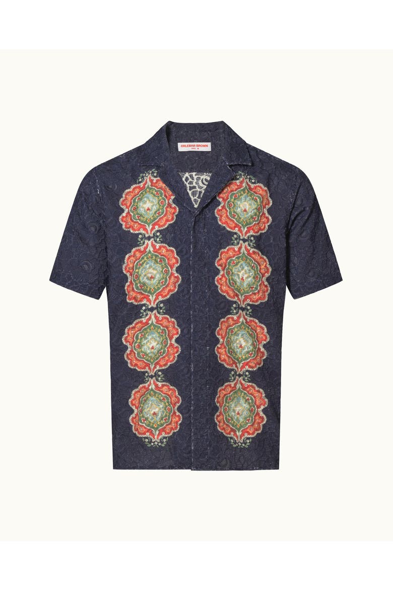 Maitan Broderie Relaxed Fit Broderie Anglaise Shirt, Alternate, color, NIGHT IRIS