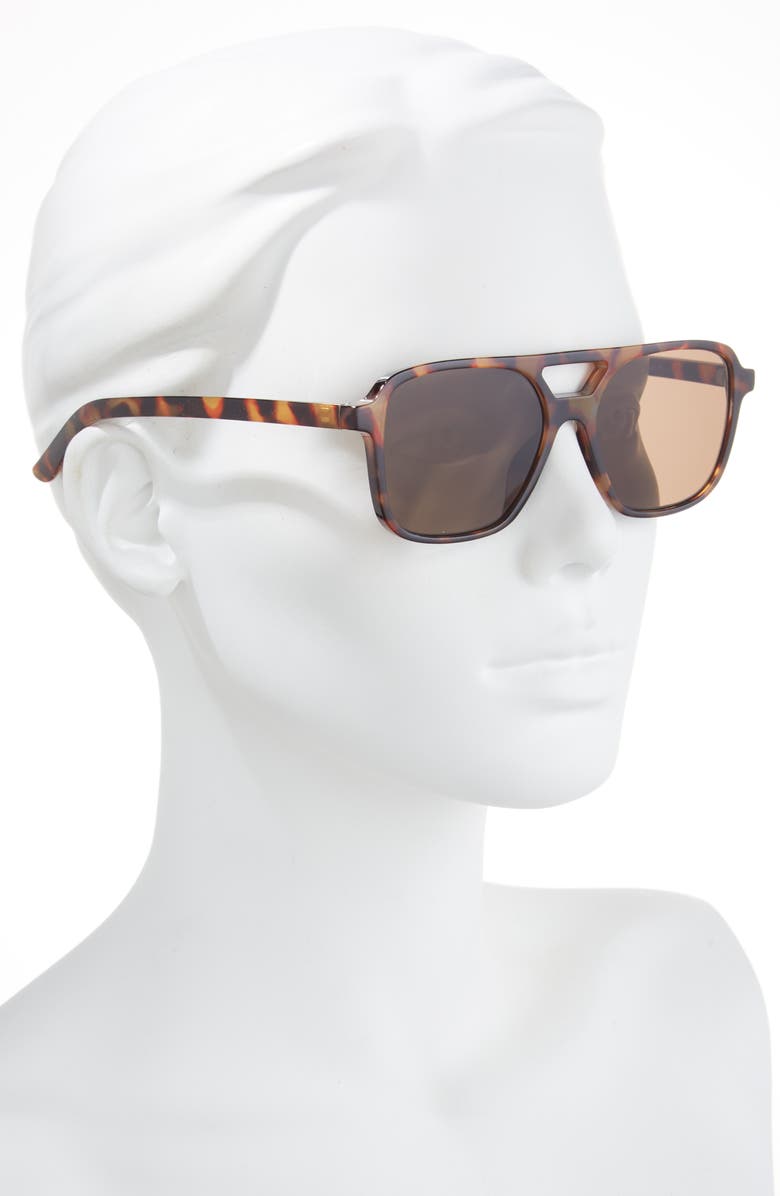 BP. Aviator Sunglasses, Alternate, color, Brown Tortoise