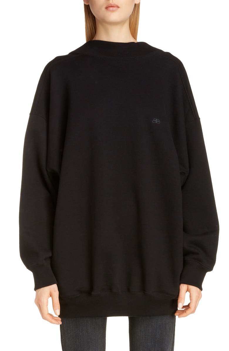 Balenciaga Wide Neck Sweatshirt, Main, color,