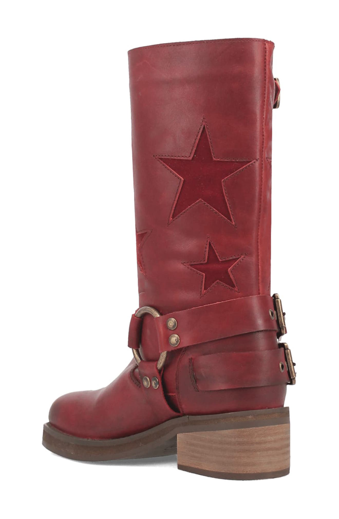 Dingo Blacklist Moto Boot, Alternate, color, Wine