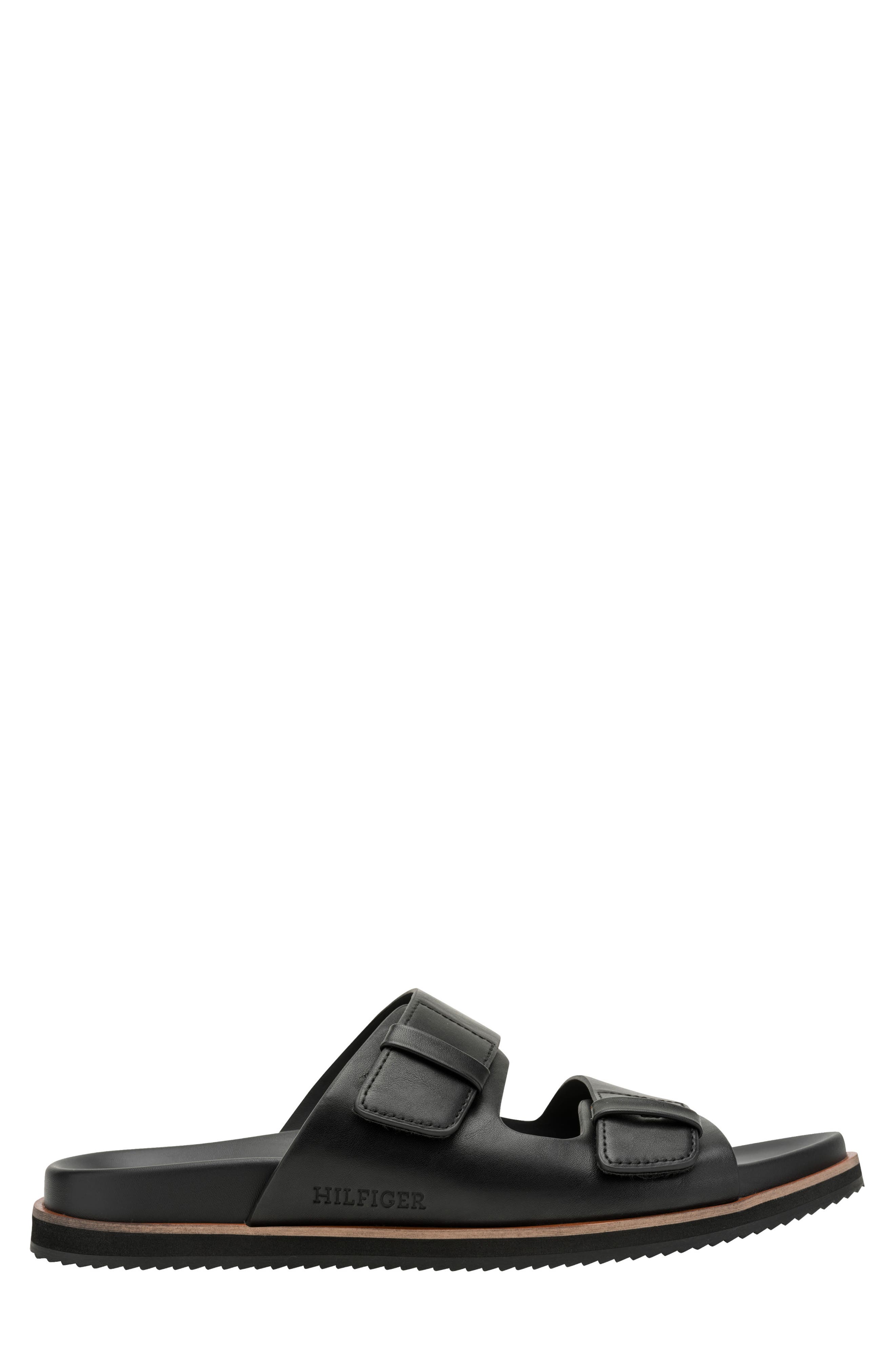 Tommy Hilfiger Welker Double Strap Slide Sandal, Alternate, color, Black