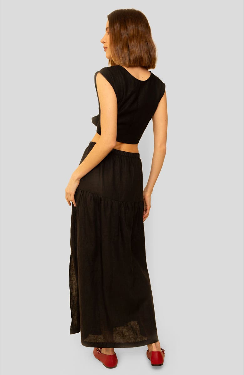 Whimsy + Row Millie Skirt, Alternate, color, Black