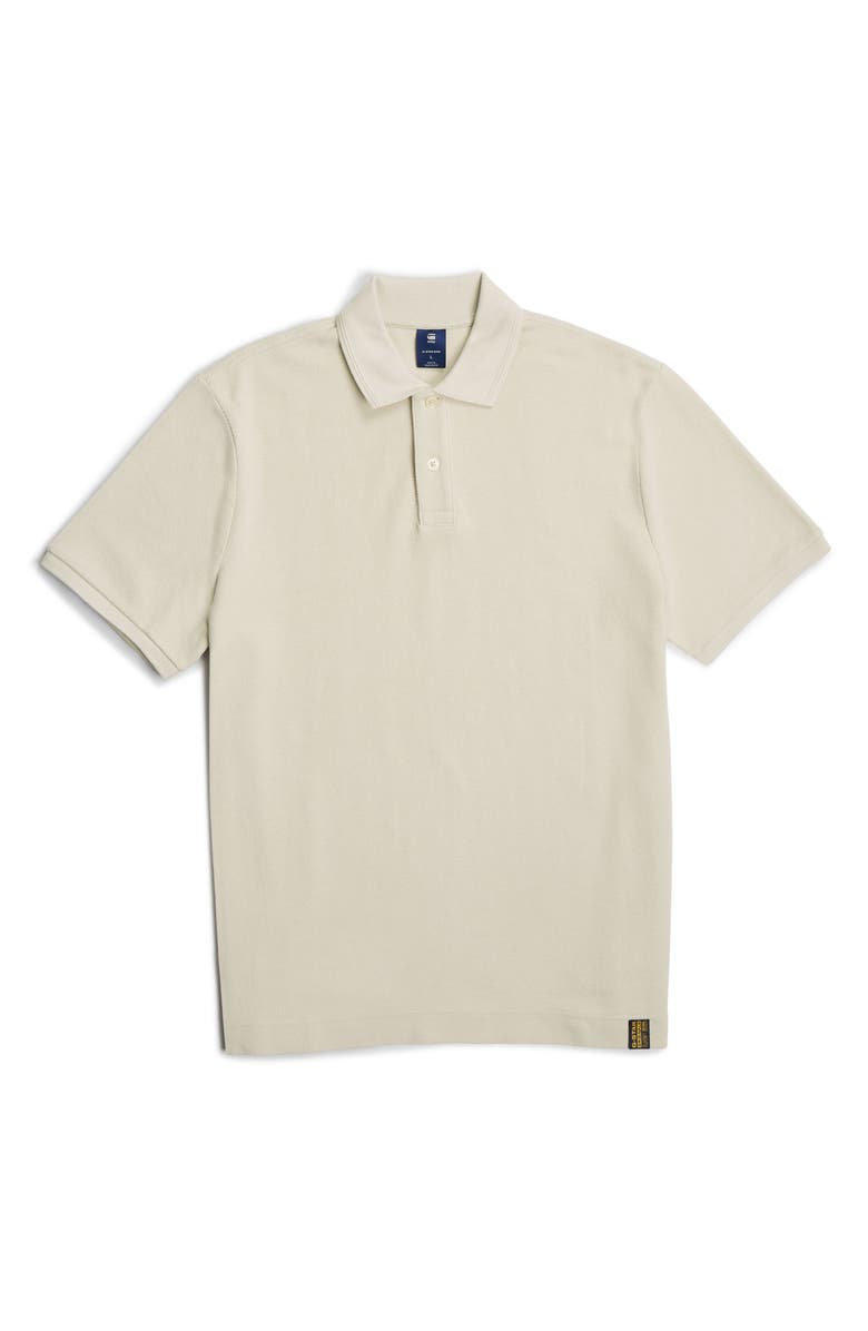 G-STAR Essential Organic Cotton Polo, Alternate, color, Whitebait