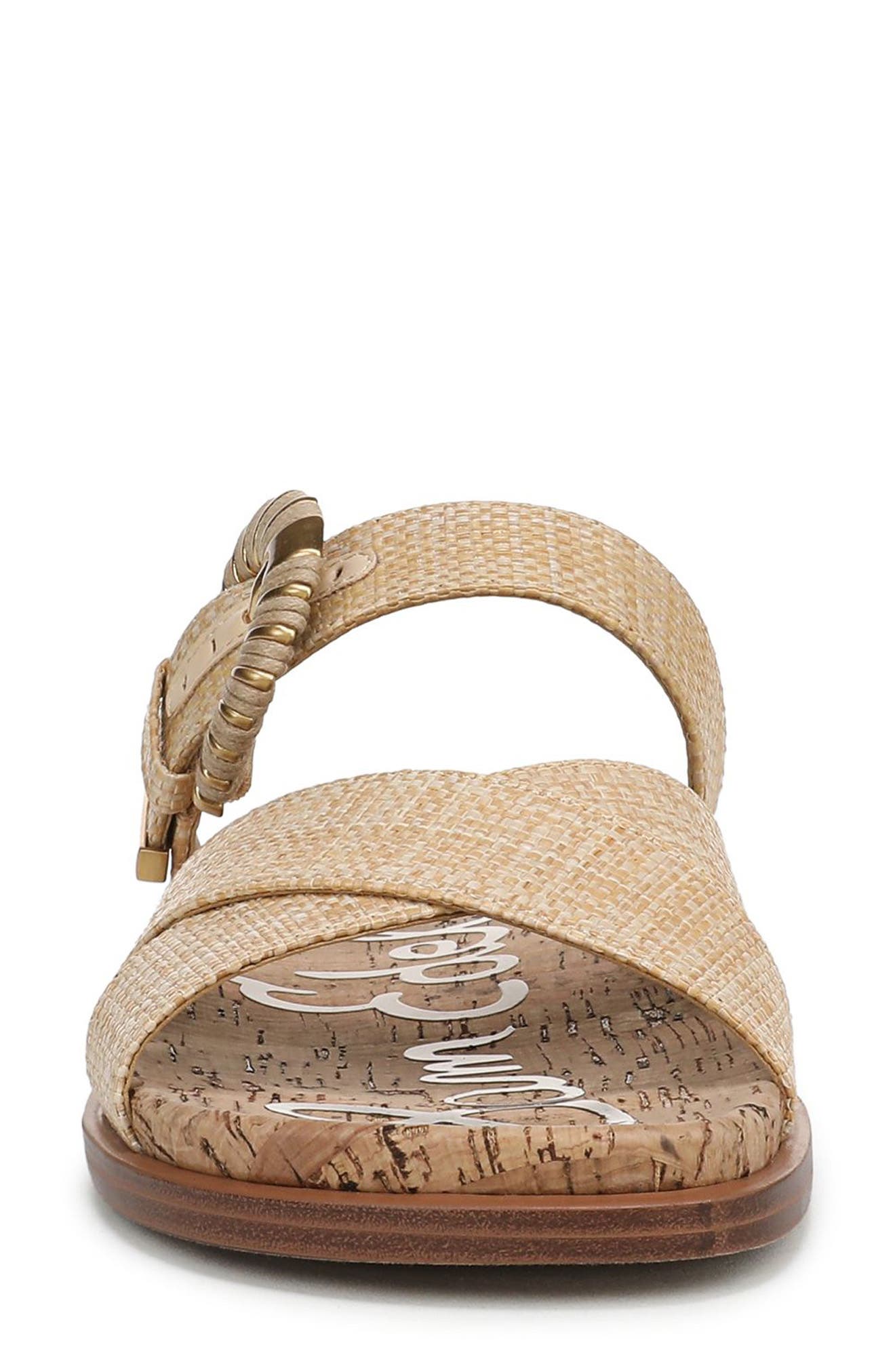 Lucy Buckle Strap Sandal, Alternate, color, BLEACHED BEECHWOOD