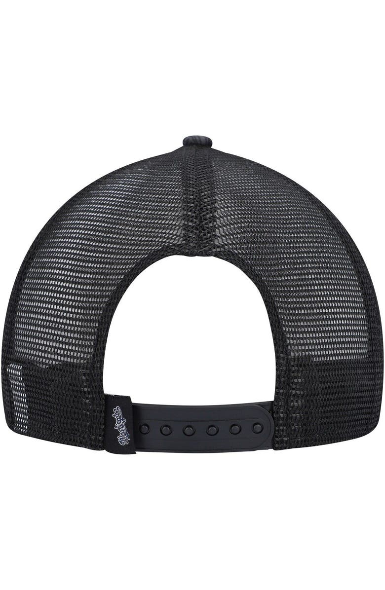 New Era Men's New Era Black Washington Nationals Repeat A-Frame 9FIFTY Trucker Snapback Hat, Alternate, color, Black