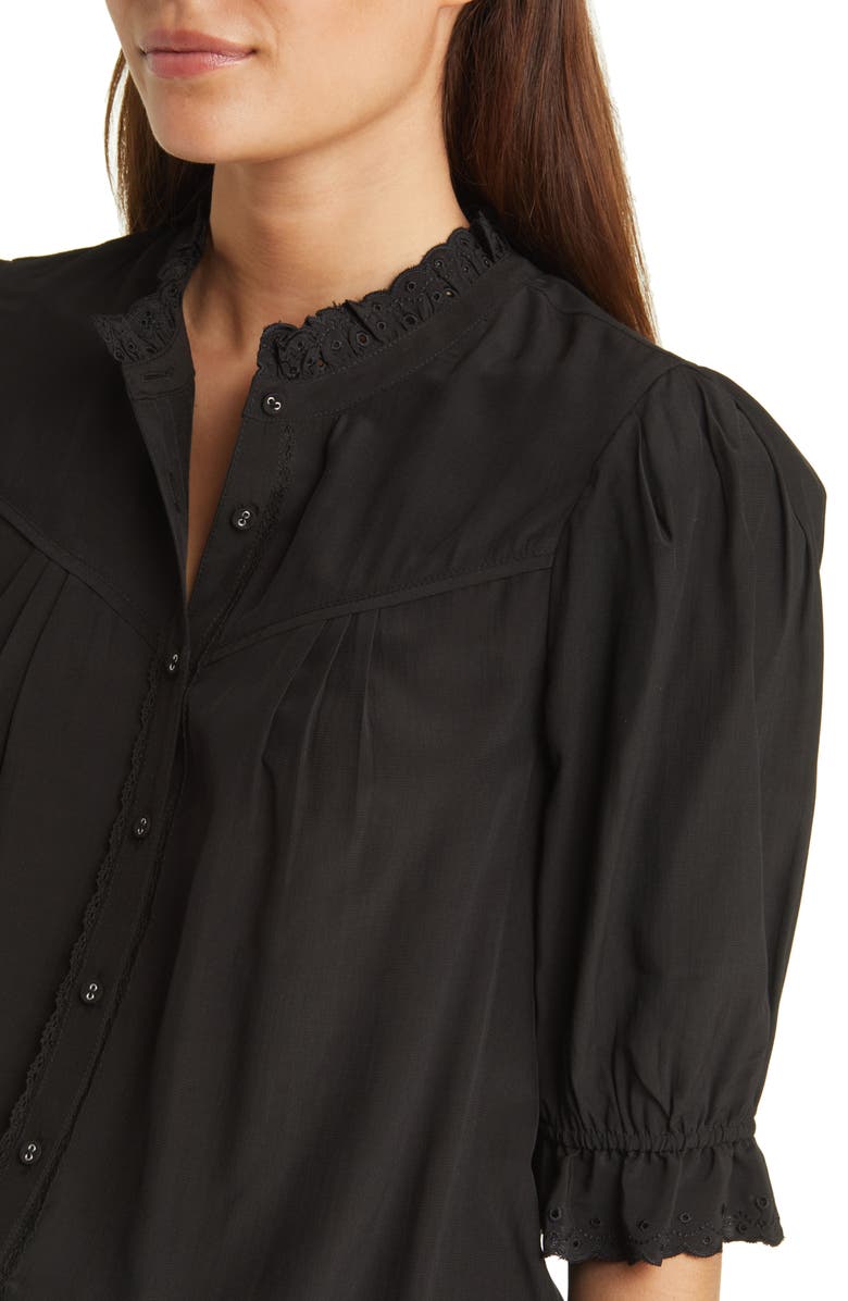 Wit & Wisdom Eyelet Accent Top, Alternate, color,