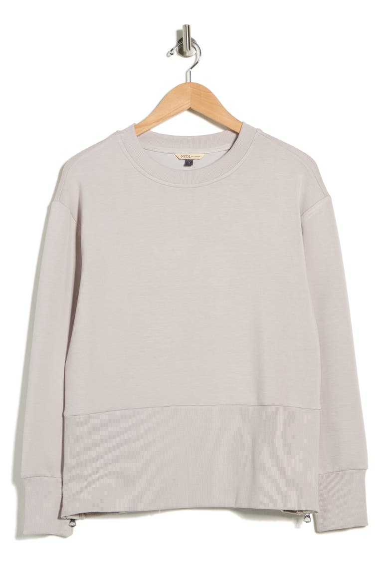 Scuba Fleece Crewneck Sweatshirt, Alternate, color, SHADOW ROCK
