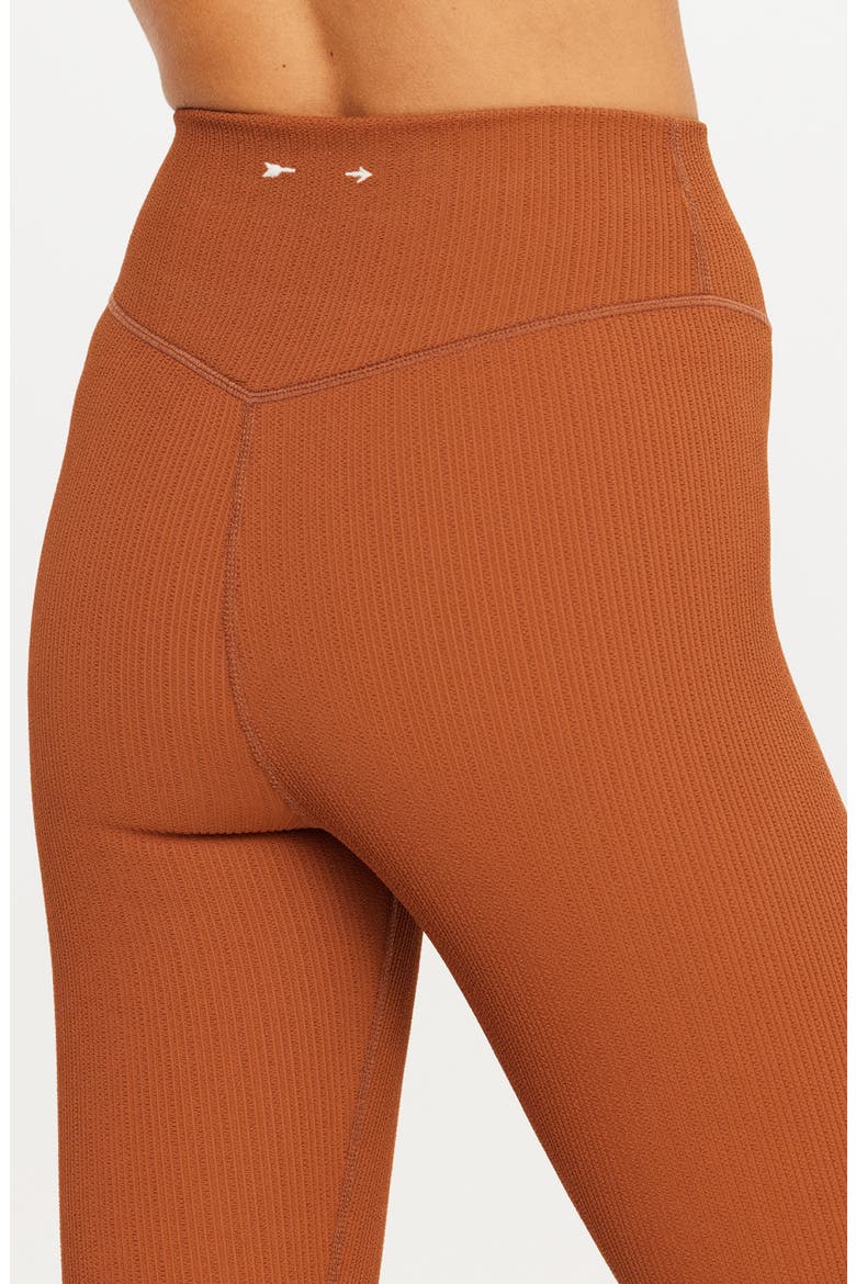Mariana High Waist Midi Leggings, Alternate, color, BROWN