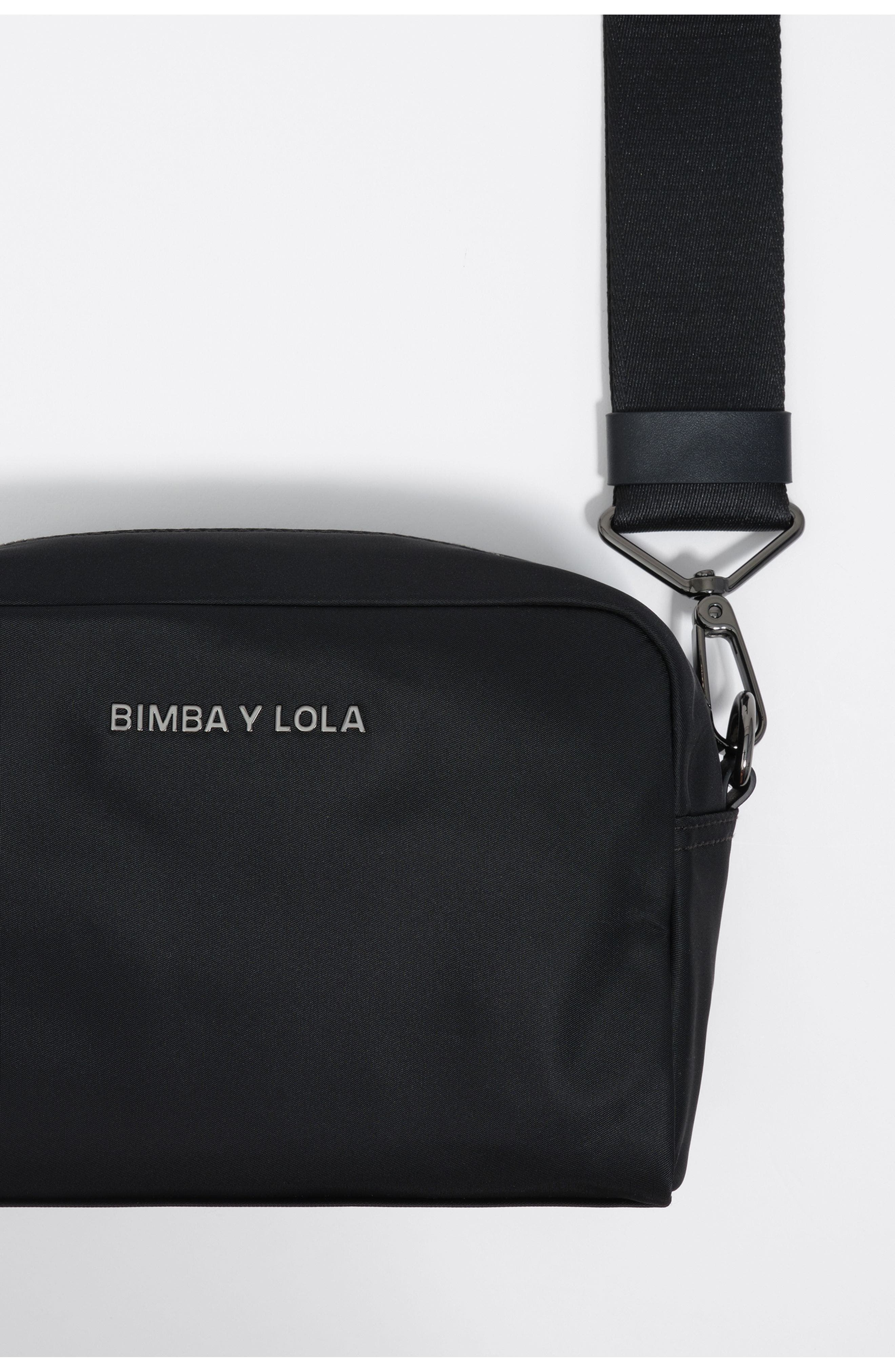 Bimba y Lola Nylon Rectangular Crossbody Bag, Alternate, color, Black