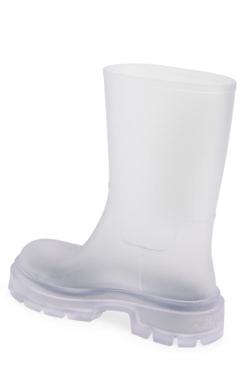 Off-white Reboot Dollar Rain Boot In Transparent - White