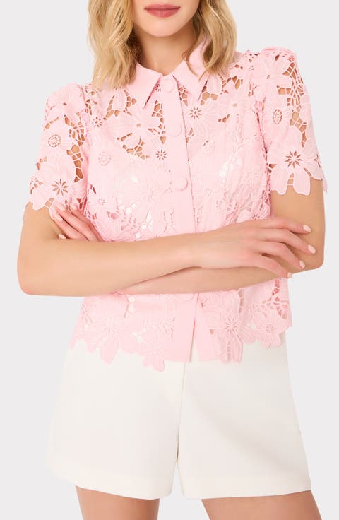 Addison Lace Crop Shirt