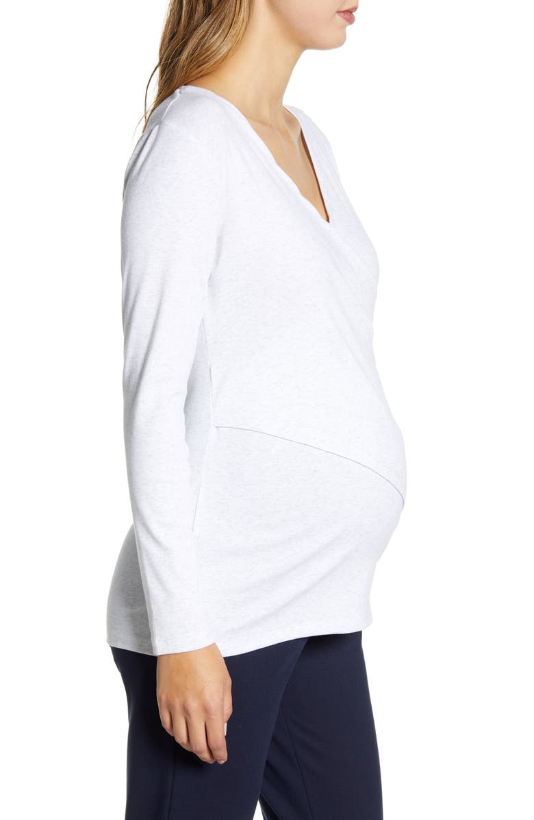 Angel Maternity Crossover Maternity/Nursing Top, Alternate, color,