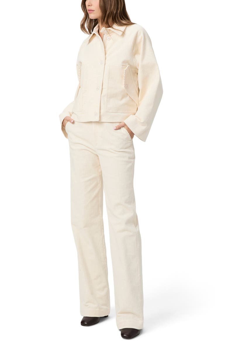 PAIGE Tylee Corduroy Shirt Jacket, Alternate, color, Ivory